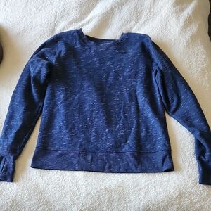 Tek Gear Women' s Navy Ultrasoft Fleece Pullover Size Small Cotton Polyester